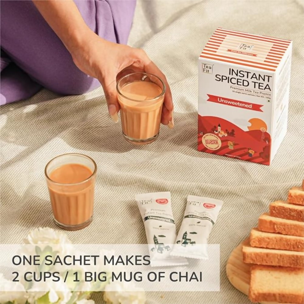 TeaFit Premium NO SUGAR Instant Masala Tea Premix | Grocsy
