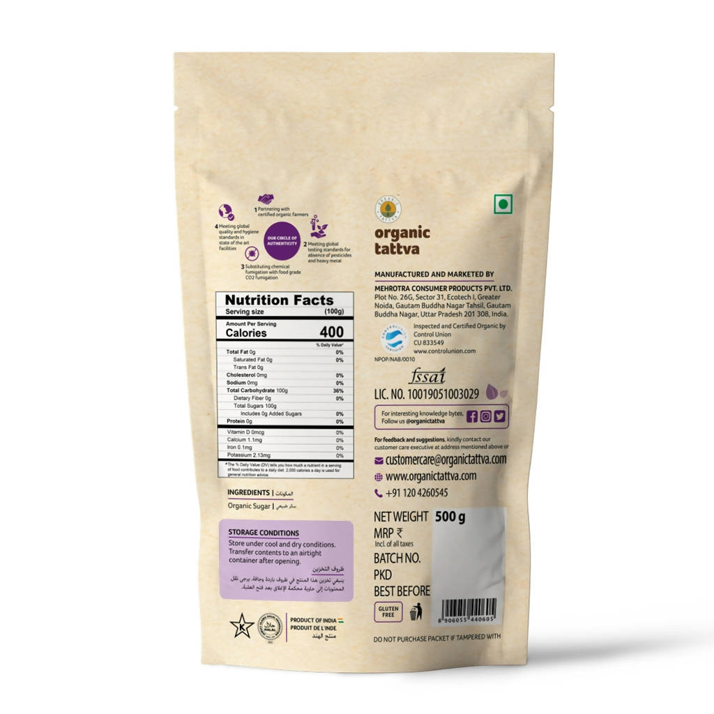 Organic Tattva Sugar | Grocsy