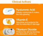 The Derma Co 1% Hyaluronic Quick-Absorbing Sunscreen Spray with Hyaluronic Acid & Vitamin E | Grocsy