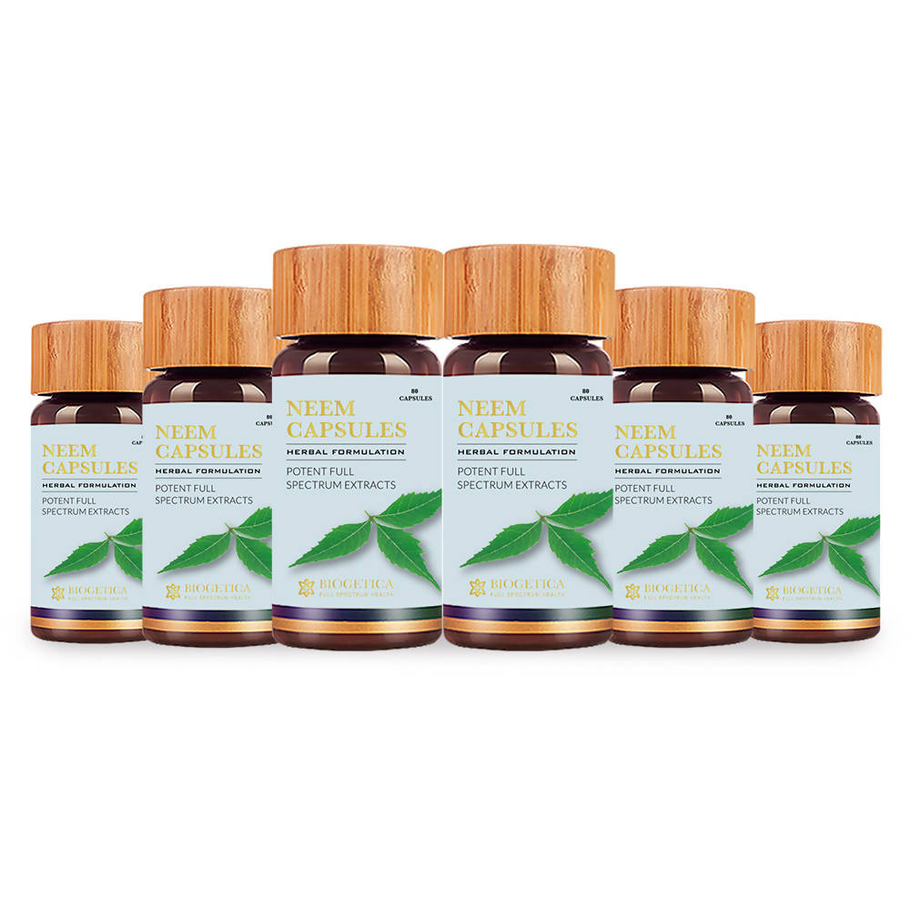 Biogetica Neem 80 Capsules | Grocsy
