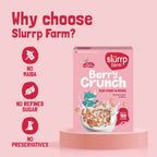 Slurrp Farm Berry Crunch Strawberry Cereal (Ragi Stars & Moons) | Grocsy