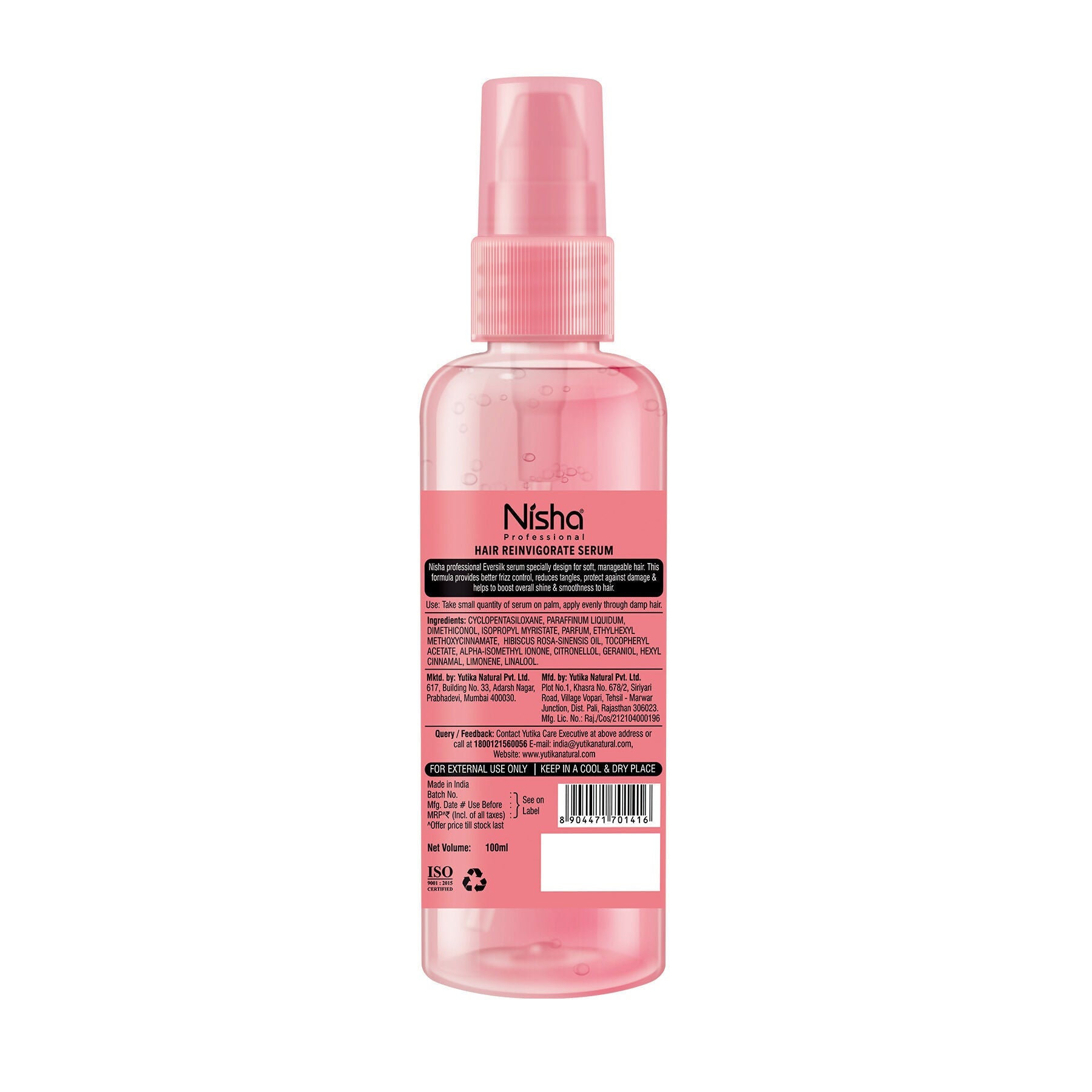 Nisha Hair Serum Eversilk Pink Hibiscus Serum | Grocsy