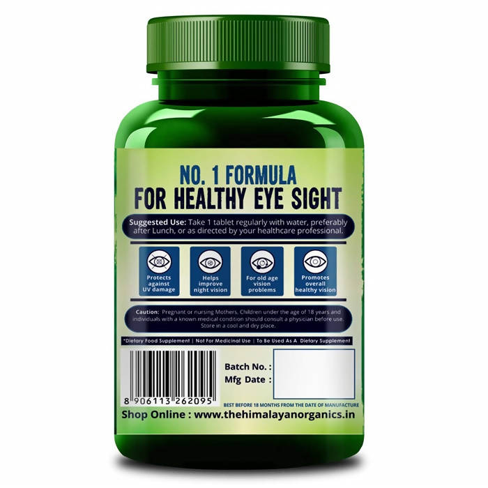 Himalayan Organics Plant Based Eye Care Tablets | Grocsy