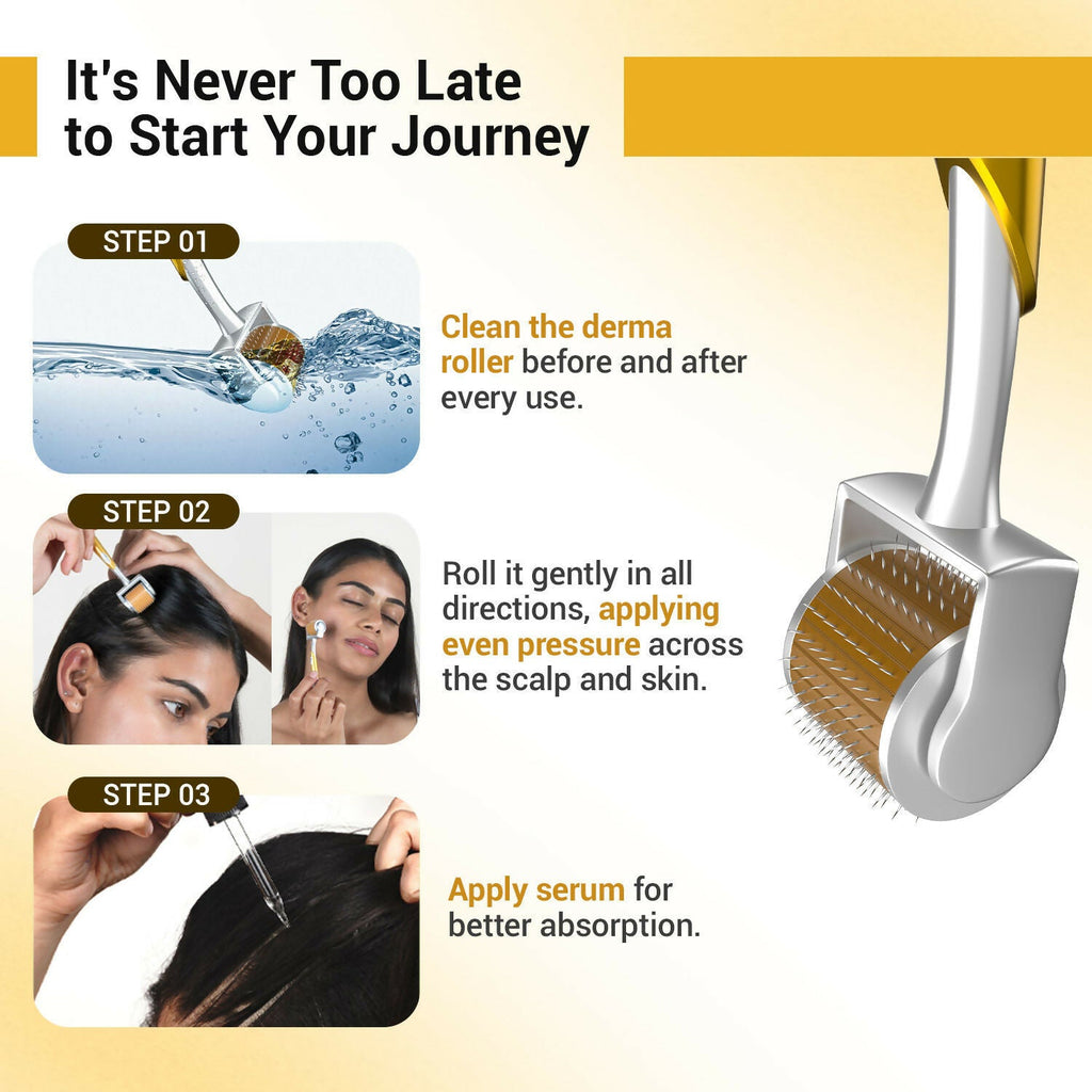 Sotrue Derma Roller Professional For Hair Growth 1 Mm With 192 Stainless Steel Needles | Grocsy