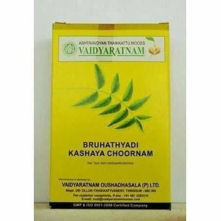 Vaidyaratnam Brihatyadi kashaya Choornam | Grocsy
