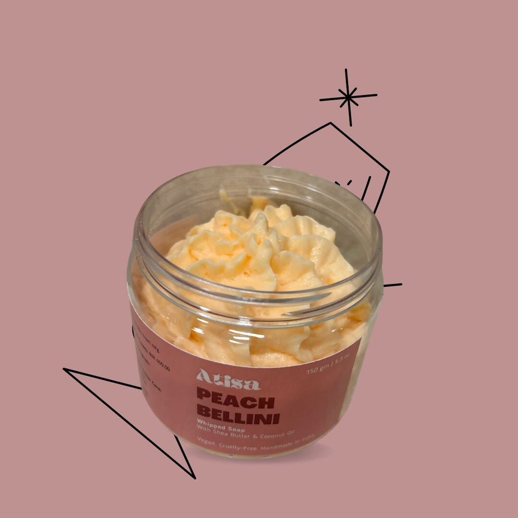 Atisa Peach Bellini Whipped Soap | Grocsy
