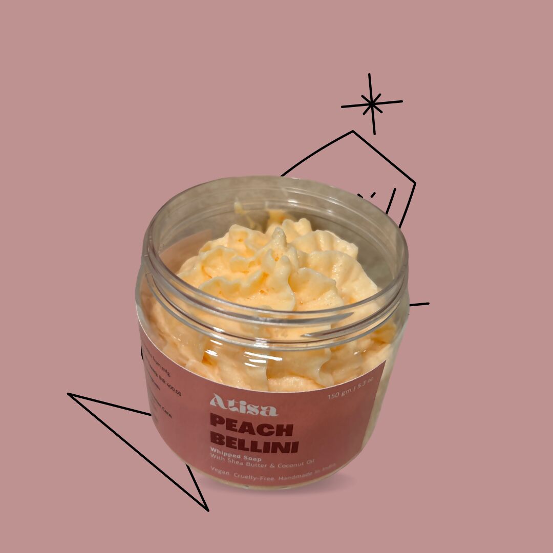 Atisa Peach Bellini Whipped Soap | Grocsy