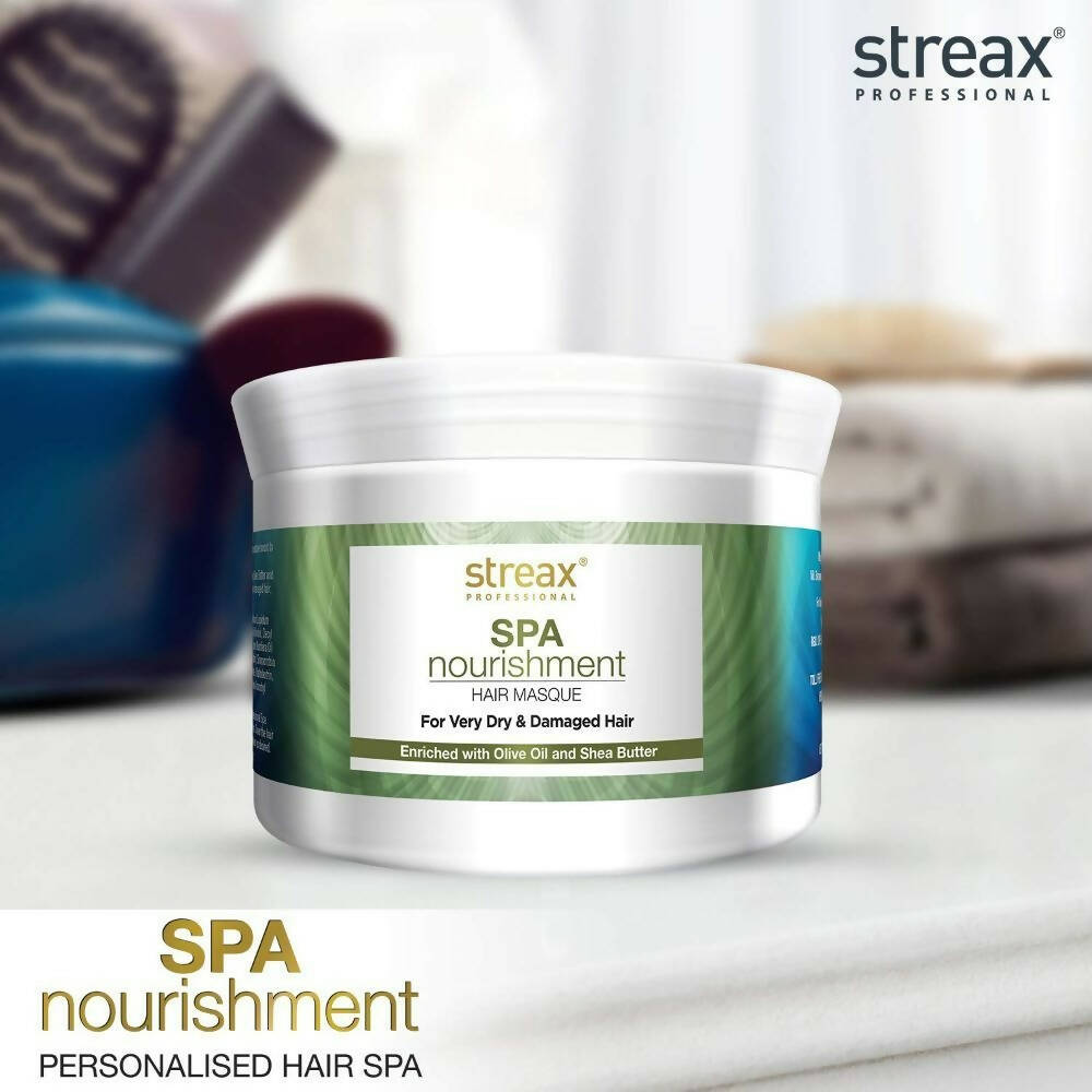Streax Professional Spa Nourishment Olive Oil & Shea Butter Hair Mask | Grocsy