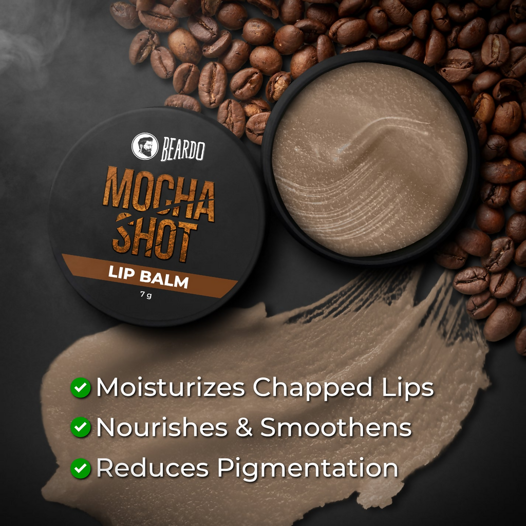 Beardo Mocha Shot Lip Balm | Grocsy