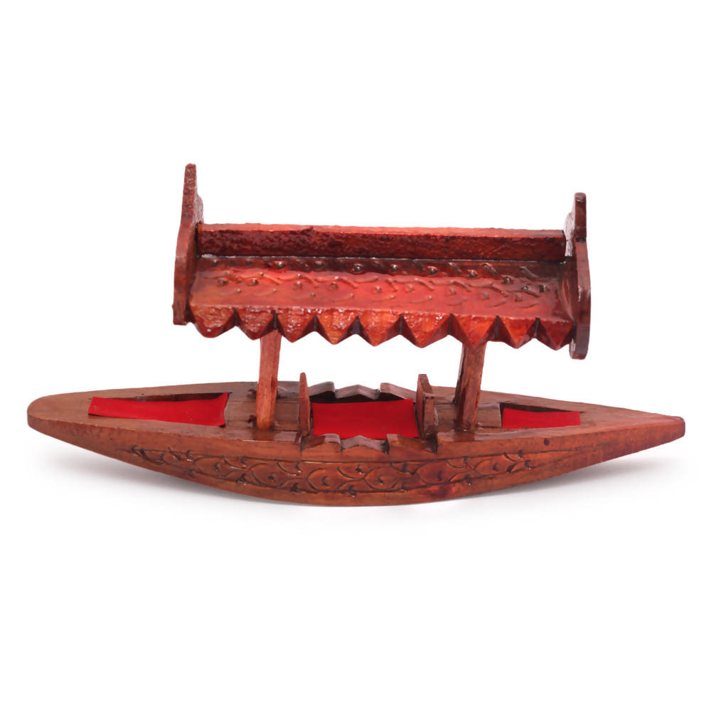 Nizalia Walnut Wood Shikara 6 Inch - Limited Time Offer | Grocsy