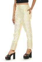 Mominos Fashion Moeza Silk Off White Color Pant | Grocsy