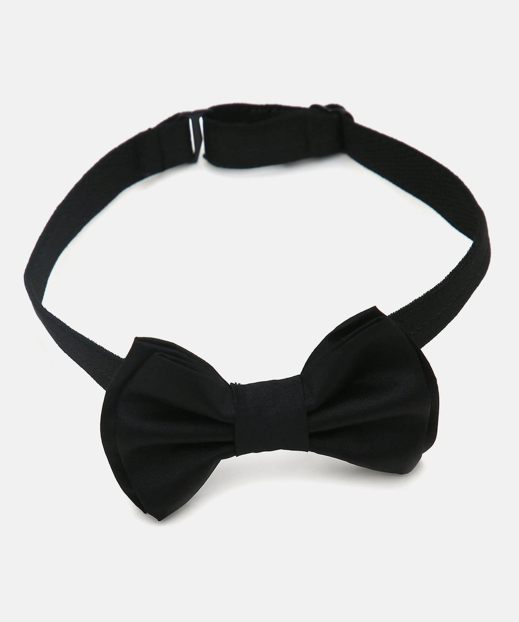 Manet Boys Solid Double Layer Bow - Black | Grocsy