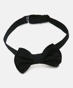 Manet Boys Solid Double Layer Bow - Black | Grocsy