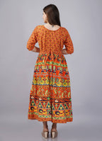 Vamika Multicolor Cotton Printed Party/Casual Wear Kurti (GAM25K) | Grocsy