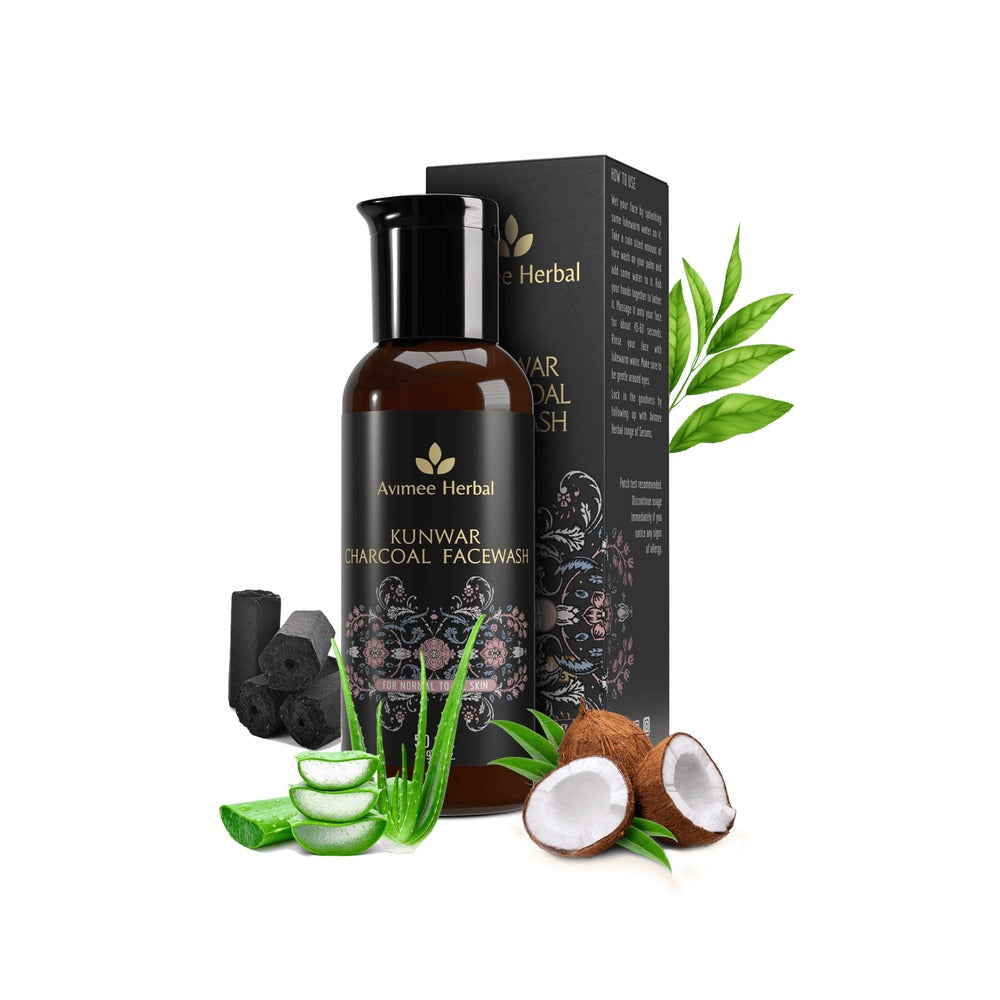 Avimee Herbal Kunwar Charcoal Facewash | Grocsy
