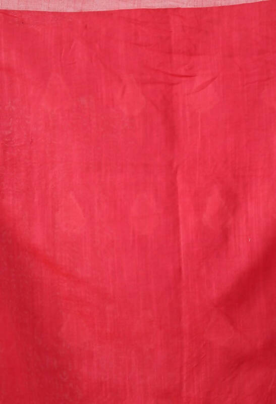 Mominos Fashion Moeza Rose Pink All Over Buti Handloom Silk Saree with unstitched Blouse piece | Grocsy