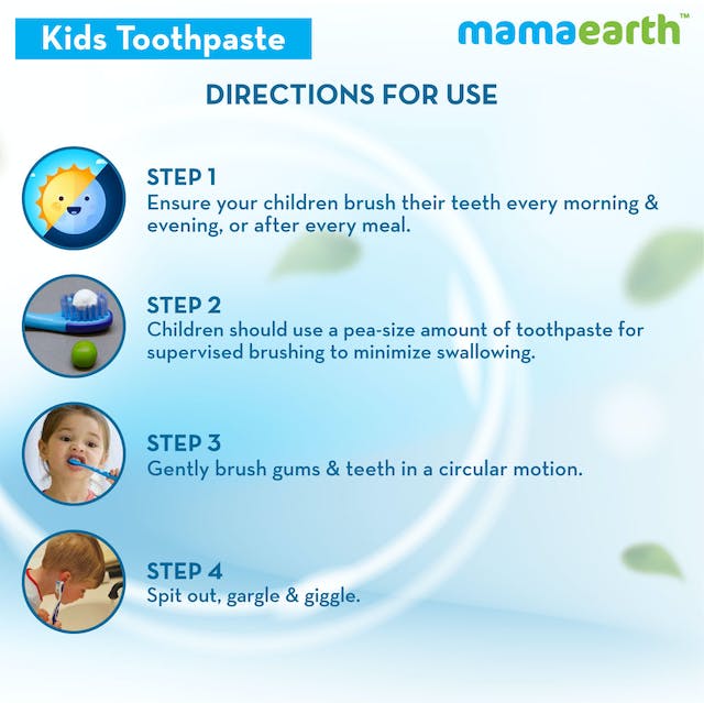 Mamaearth Awesome Orange Baby Toothpaste Cleanses Teeth, Provides Healthy Teeth & Gums | Grocsy