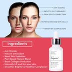Dravida Organics Rose Hip Radiant Glow Face Serum for Men & Women | Grocsy