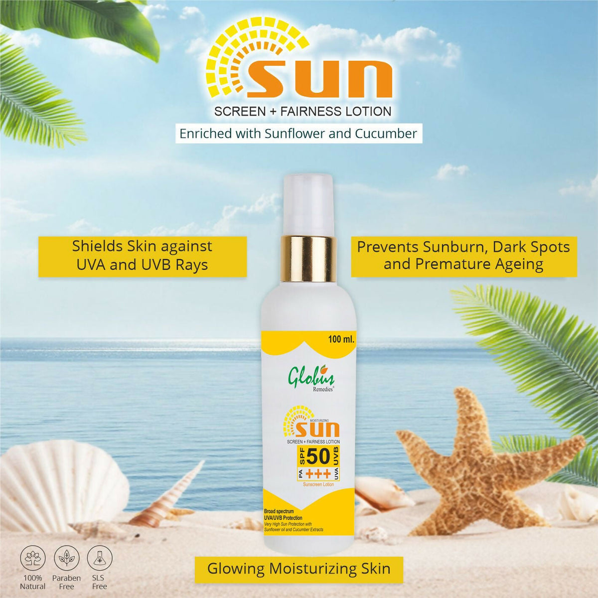 Globus Remedies Sunscreen Lotion | Grocsy
