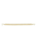 Gold-Polished White Kundan-Studded Pearl Beaded Hair Band - Ruby Raang | Grocsy