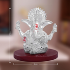 DIVINITI 999 Silver Plated 4 Hand Ganesha Idol | Grocsy