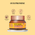 Just Herbs Pure Ghee & 24K Gold Deep Nourishing Souffle Cream | Grocsy