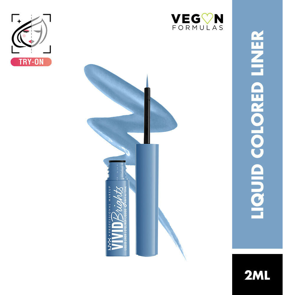NYX Professional Makeup Vivid Bright Liquid Eyeliner - Cobalt Crush | Grocsy