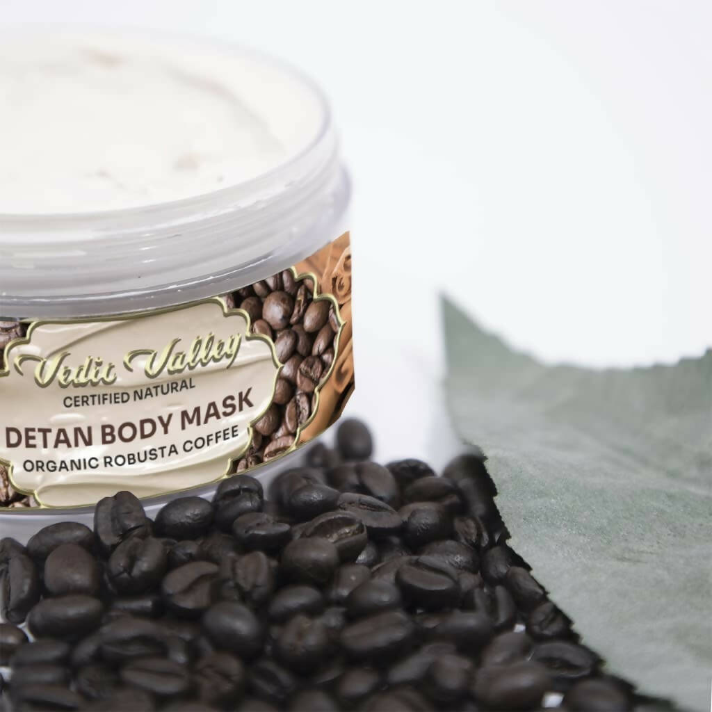 Vedic Valley Detan Body Mask Organic Robusta Coffee | Grocsy
