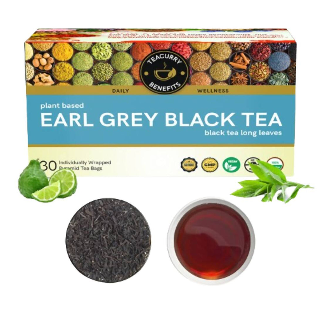 Teacurry Earl Grey Black Tea Bags | Grocsy