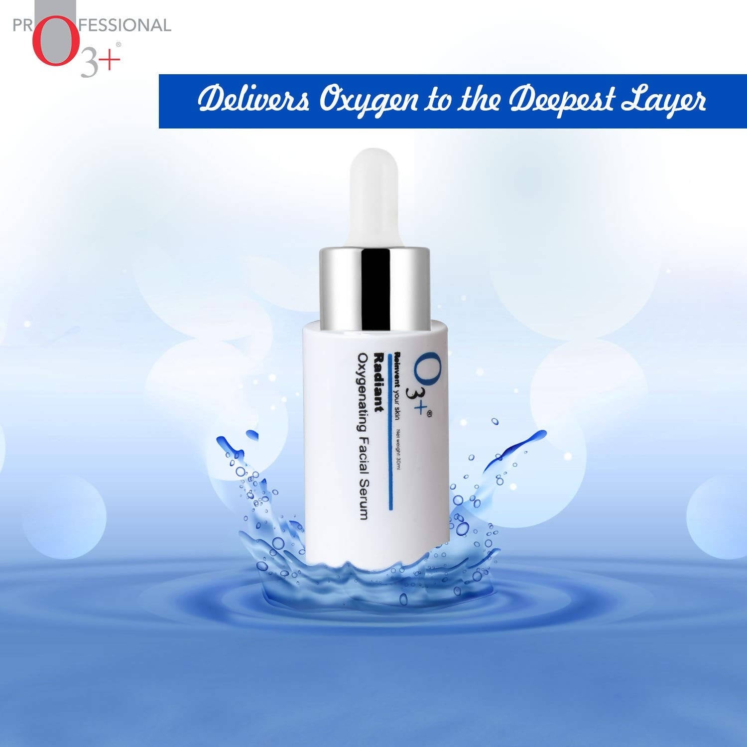 Professional O3+ Radiant Oxygenating Facial Serum | Grocsy