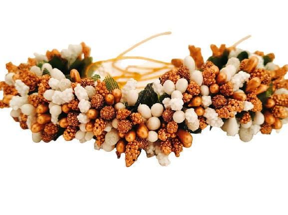 White & Gold Hair Accessories | Grocsy