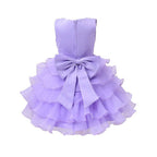 Asmaani Baby Girl's Lavender Color Satin Knee Length Frock (AS-DRESS-22067) | Grocsy