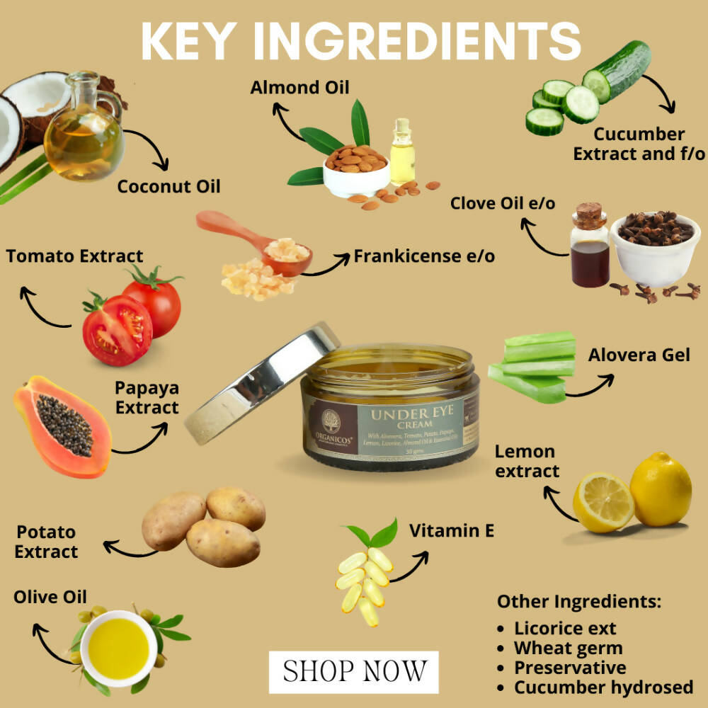 Organicos Under Eye Cream | Grocsy