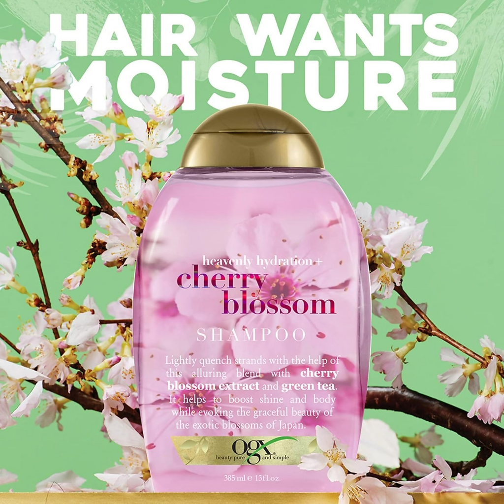 OGX Heavenly Hydration Cherry Blossom Shampoo | Grocsy