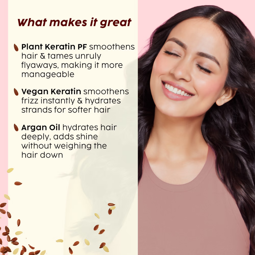 PLIX The Plant Fix Flaxseed Keratin Smoothening Anti-Frizz Serum | Grocsy