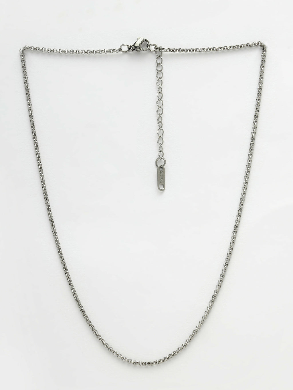 NVR Women's Set of 3 Silver-Toned German Silver Oxidised Chain | Grocsy