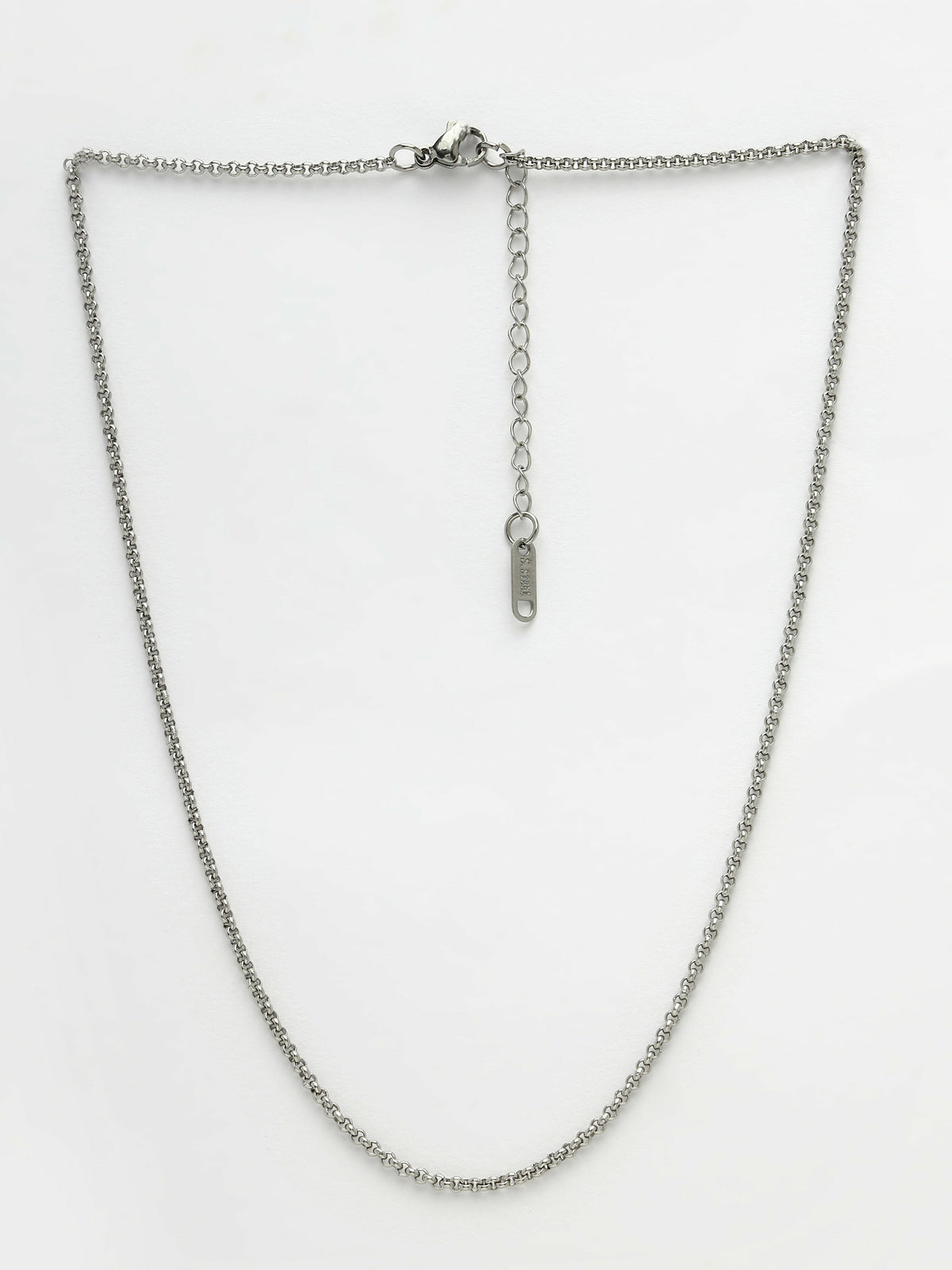 NVR Women's Set of 3 Silver-Toned German Silver Oxidised Chain | Grocsy