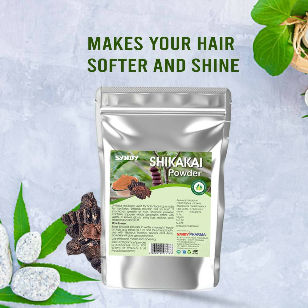 Syndy Pharma Shikakai Powder for Hair Care | Grocsy