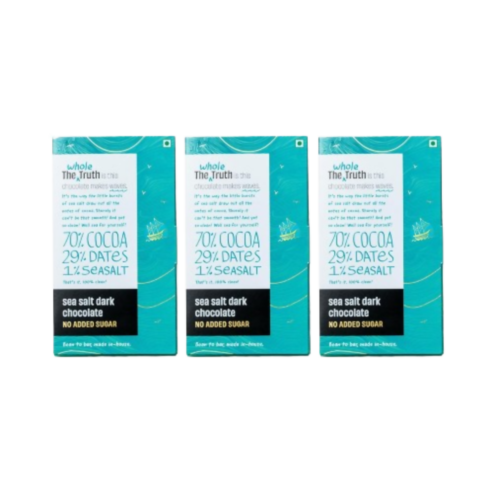 The Whole Truth Dark Chocolate - Sea Salt | Grocsy