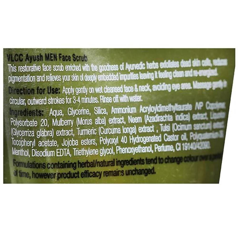 VLCC Ayush Men Face Scrub | Grocsy