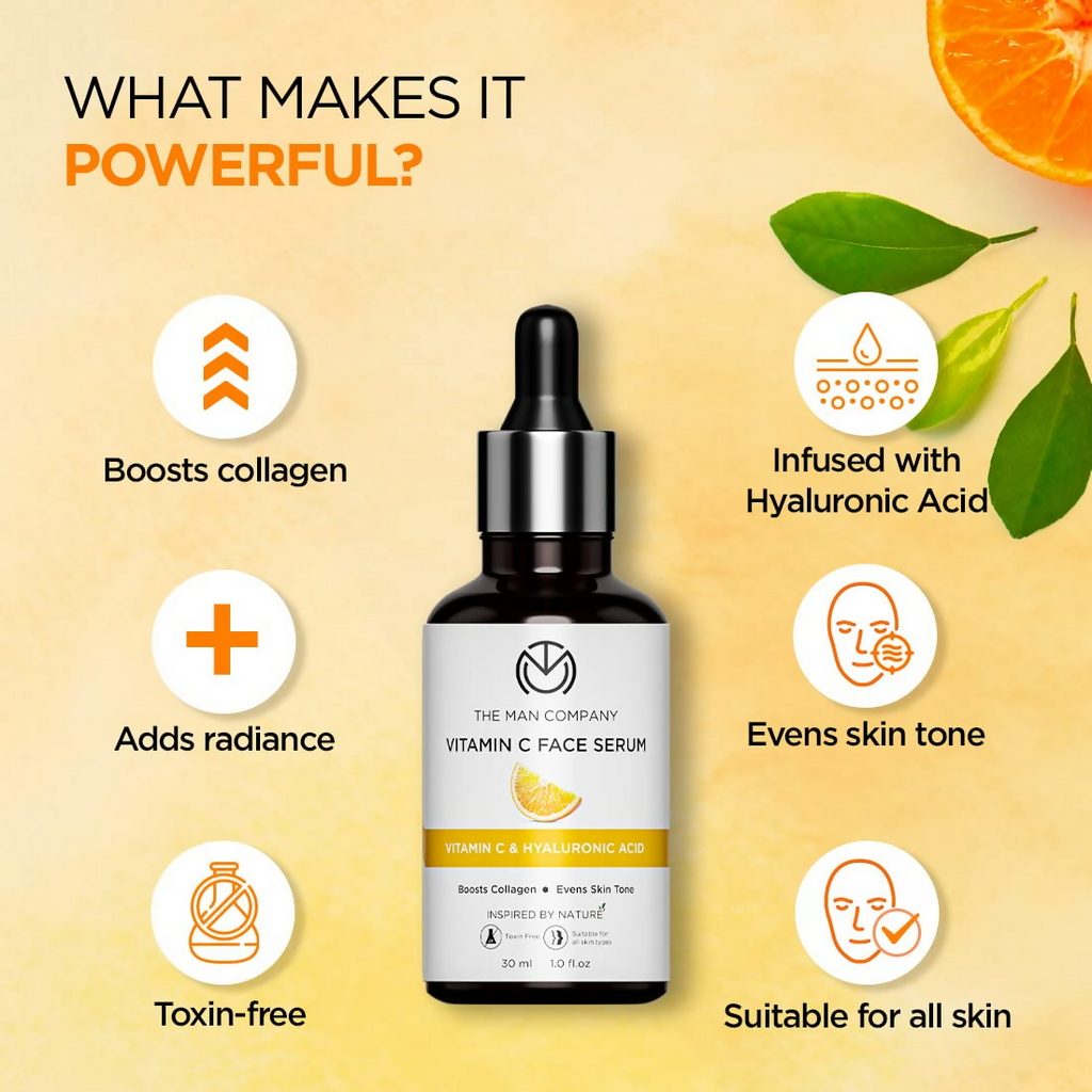The Man Company 40% Vitamin C Face Serum | Grocsy