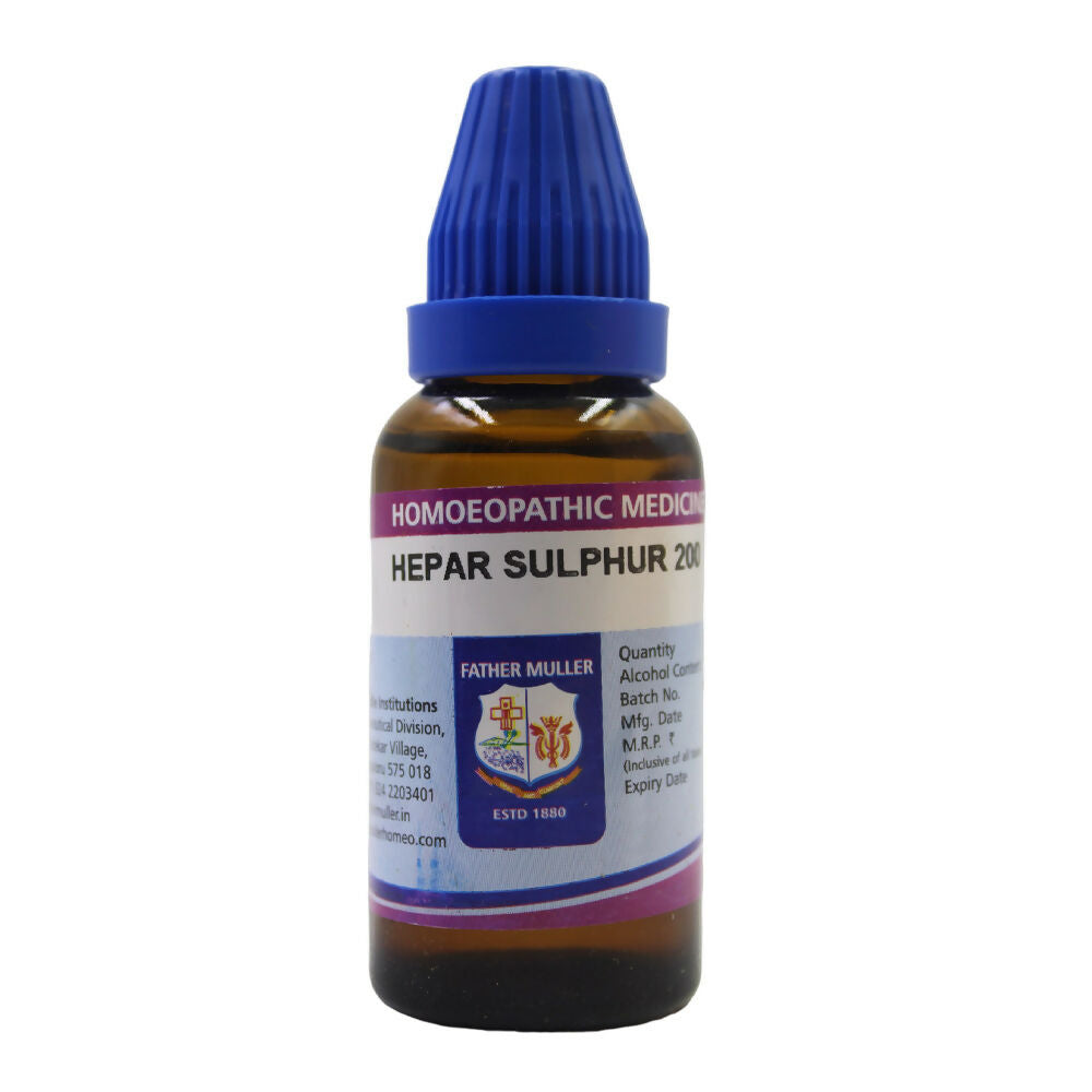 Father Muller Hepar Sulphur Dilution | Grocsy