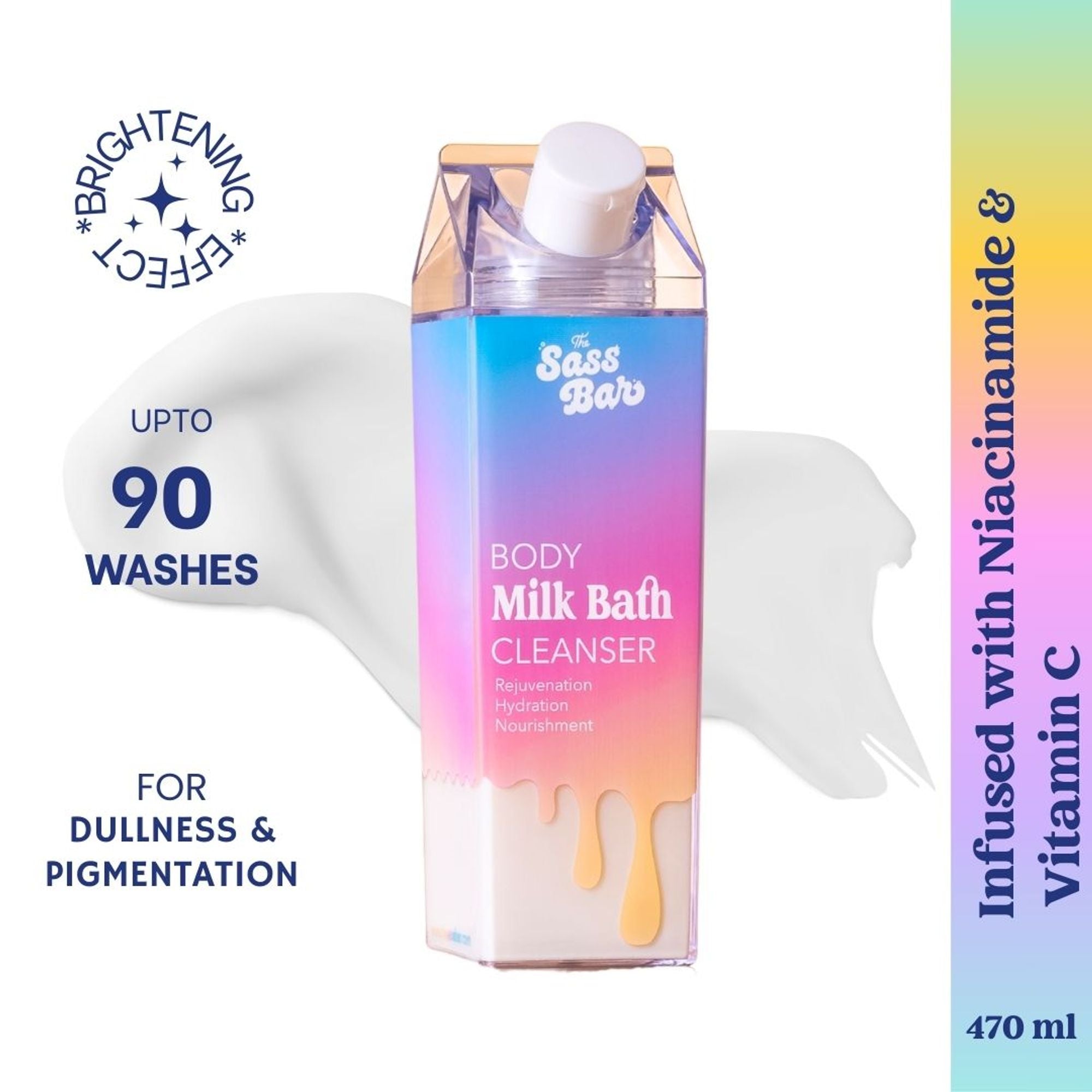 The Sass Bar Daybreak Brightening Bodywash with Niacinamide +Vitamin C for Dull Skin | Grocsy