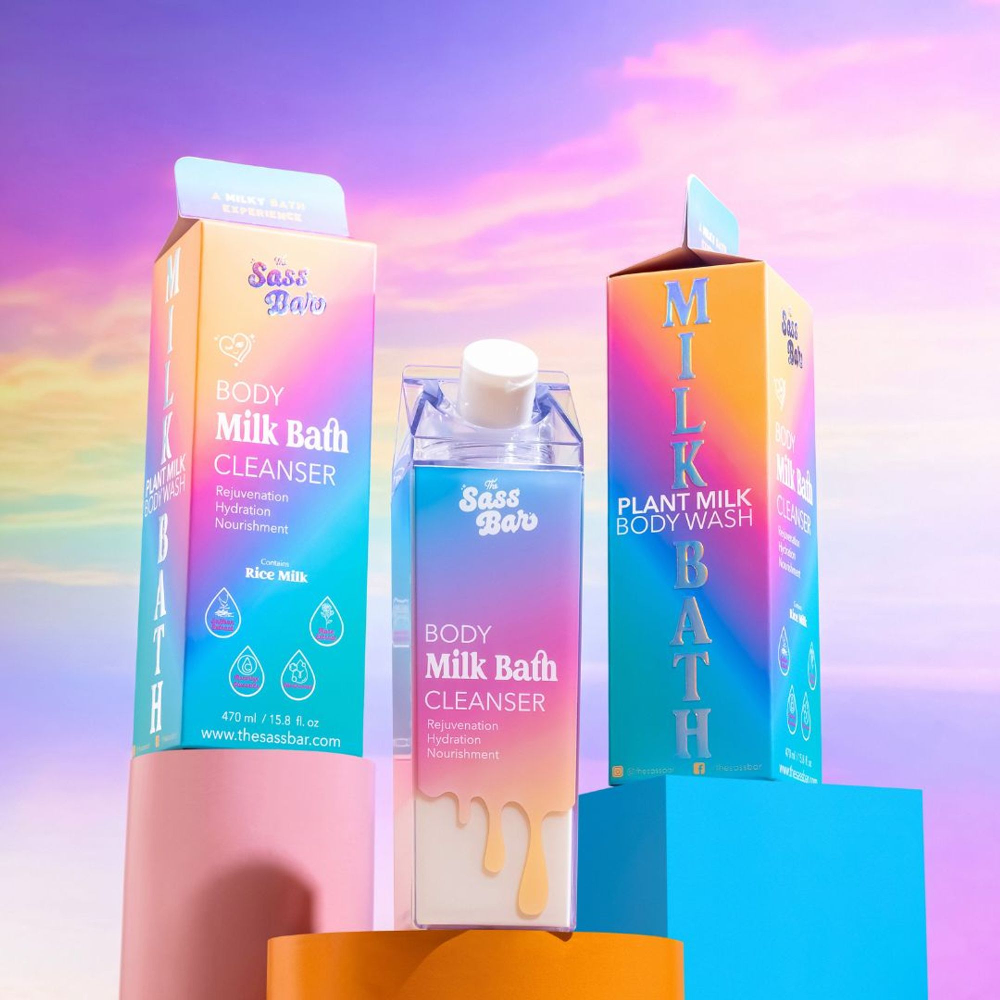 The Sass Bar Daybreak Brightening Bodywash with Niacinamide +Vitamin C for Dull Skin | Grocsy