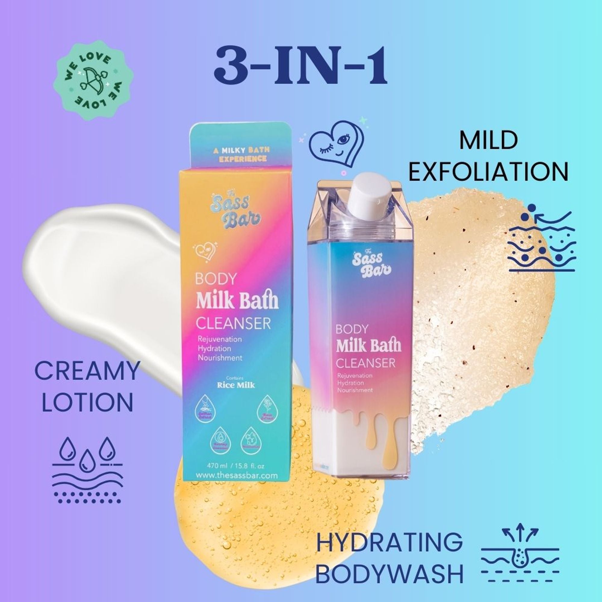 The Sass Bar Daybreak Brightening Bodywash with Niacinamide +Vitamin C for Dull Skin | Grocsy