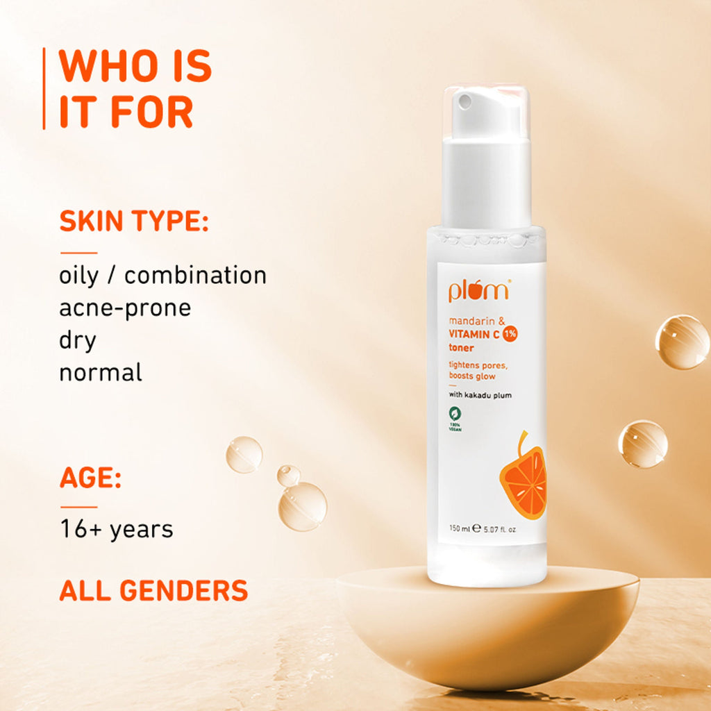 Plum 1% Vitamin C Toner With Mandarin & Kakadu Plum | Grocsy