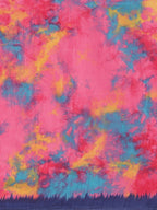 Saree Mall Pink & Blue Dyed Saree | Grocsy