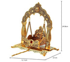 Labhcart Metal Laddu Gopal Jhula Krishna Palana Laddo Gopal Jhula | Grocsy
