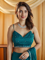 kasee Beads and Stones Pure Chiffon Saree | Grocsy