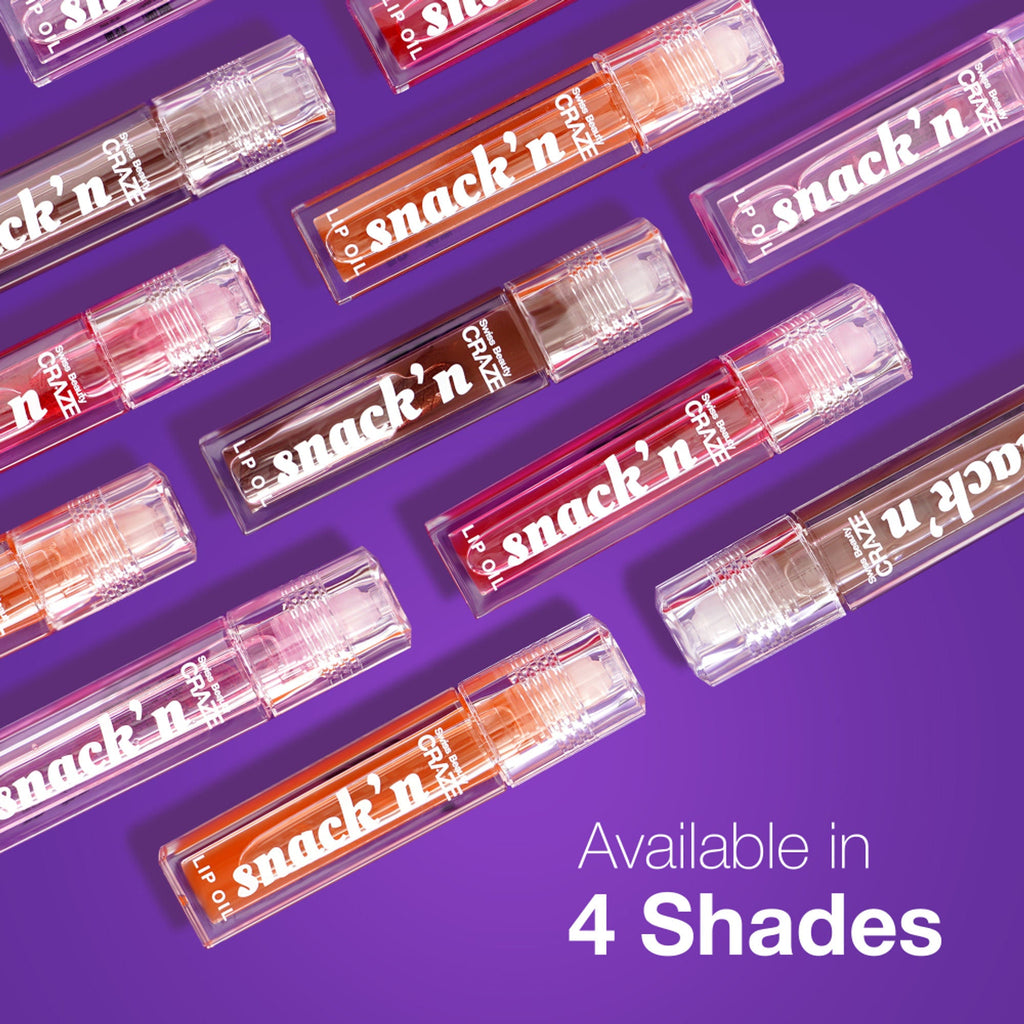 Swiss Beauty Craze Snack'N Nourishing Lip Oil - 1. Cinnamon Roll | Grocsy